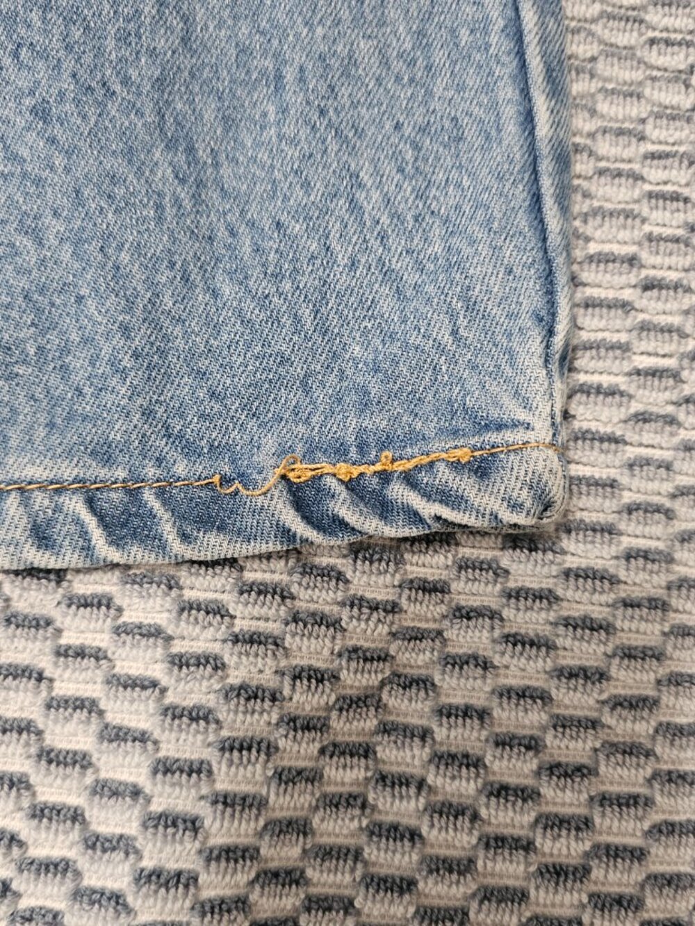 Telepatía Blue Denim Mid-Rise Wide Leg Jeans with Side Stripe Detail - Size 9/29 - Picture 10 of 10